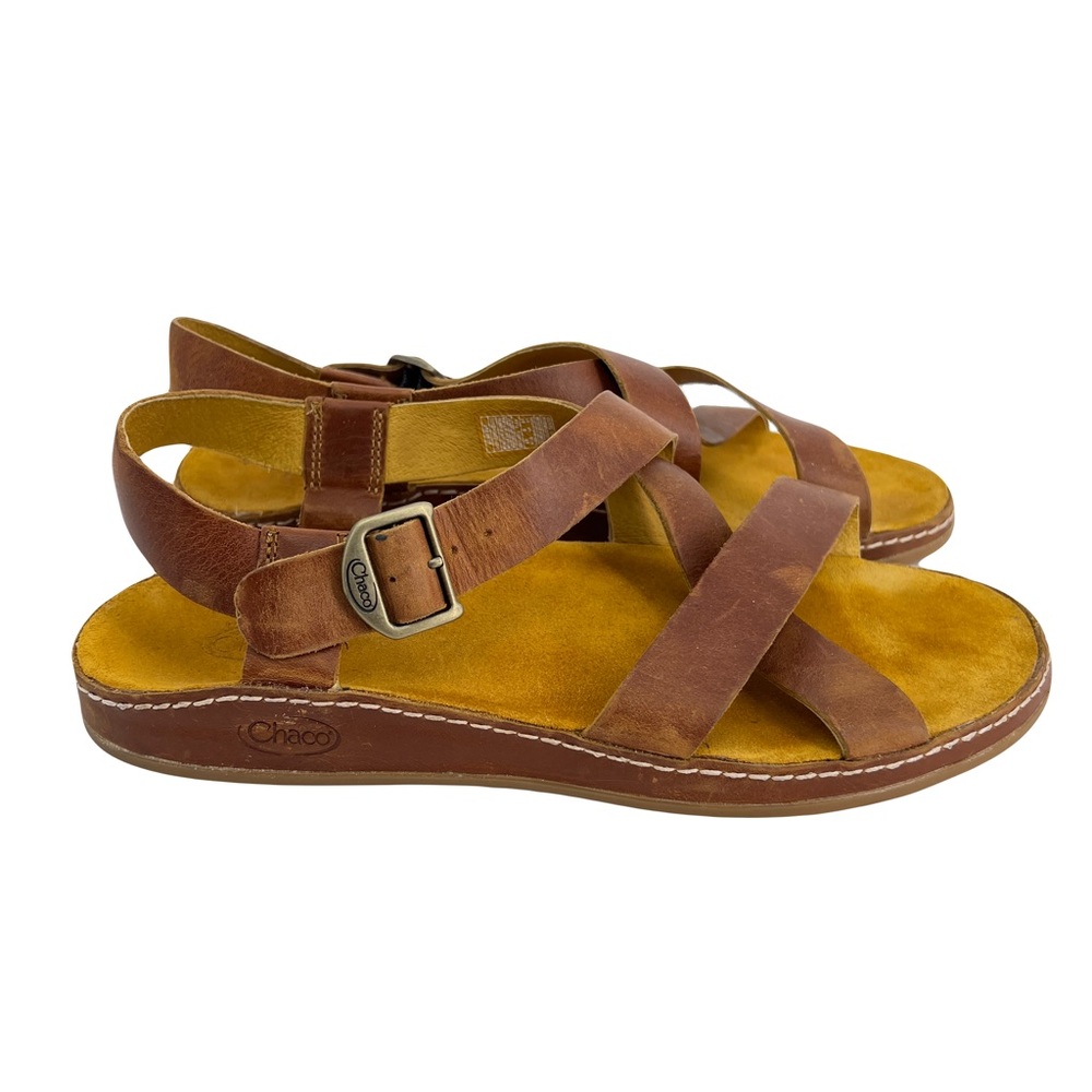 Chaco Wayfarer Leather Sandals Ochre